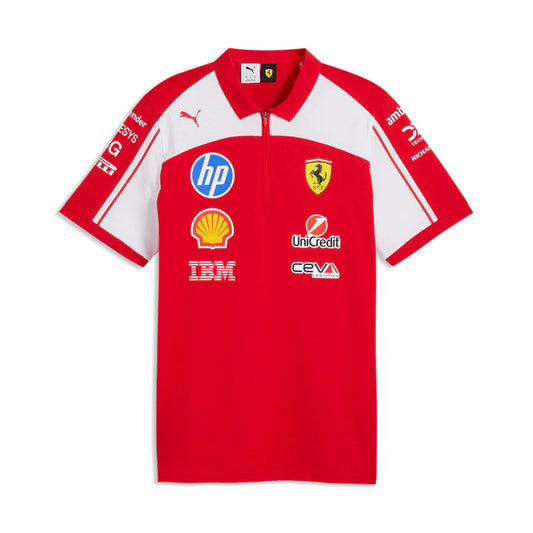 Scuderia Ferrari 2026 Team Polo Shirt | F1 Replica Fan Gear
